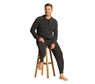 Barefoot Dreams Men's CozyChic Ultra Lite Zip-F ront Jacket | QVC