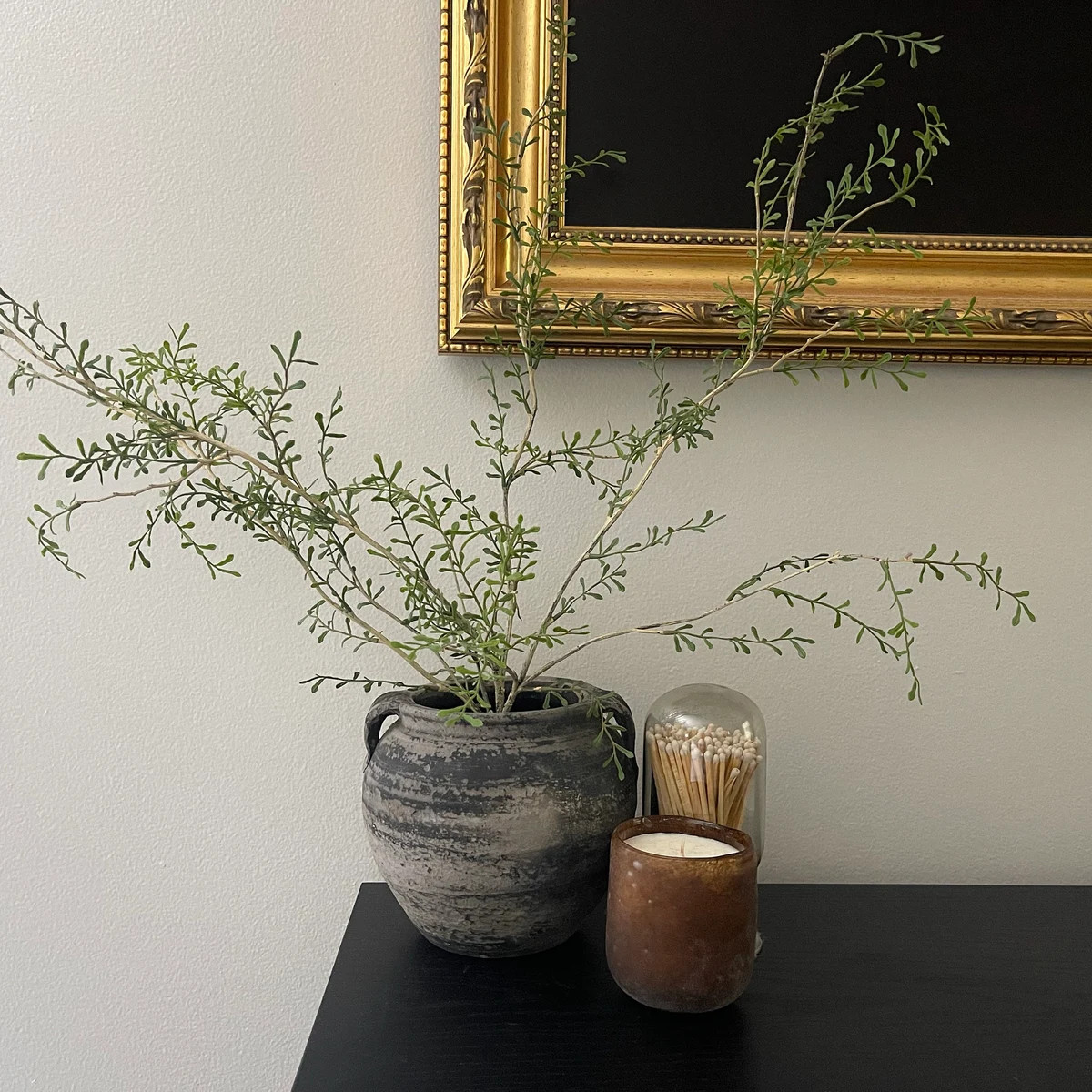 Handcrafted Clay Vintage Vase Rustic Pottery in Black and Grey With Handles (free Shipping) - Ets... | Etsy (US)