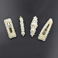 Pearl Hair Clips for Women Girls - 4 Pcs Wedding Hair Styling Accessories - Pearl Hair Barrettes ... | Amazon (US)