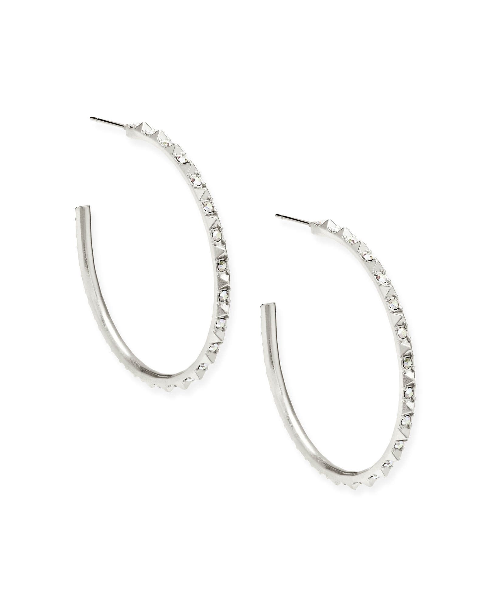 Veronica Hoop Earrings in Silver | Kendra Scott
