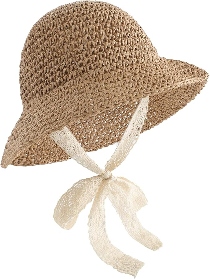 Baby Toddler Girls Straw Sun Hat Summer Beach Sun Protection Hat 1-10 Years | Amazon (US)