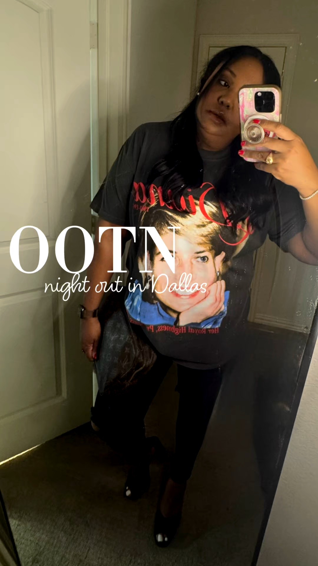 Dallas Nights 🥂✨

#ootn #tallgirl #graphictees #mobythrift 

#LTKMidsize #LTKTall