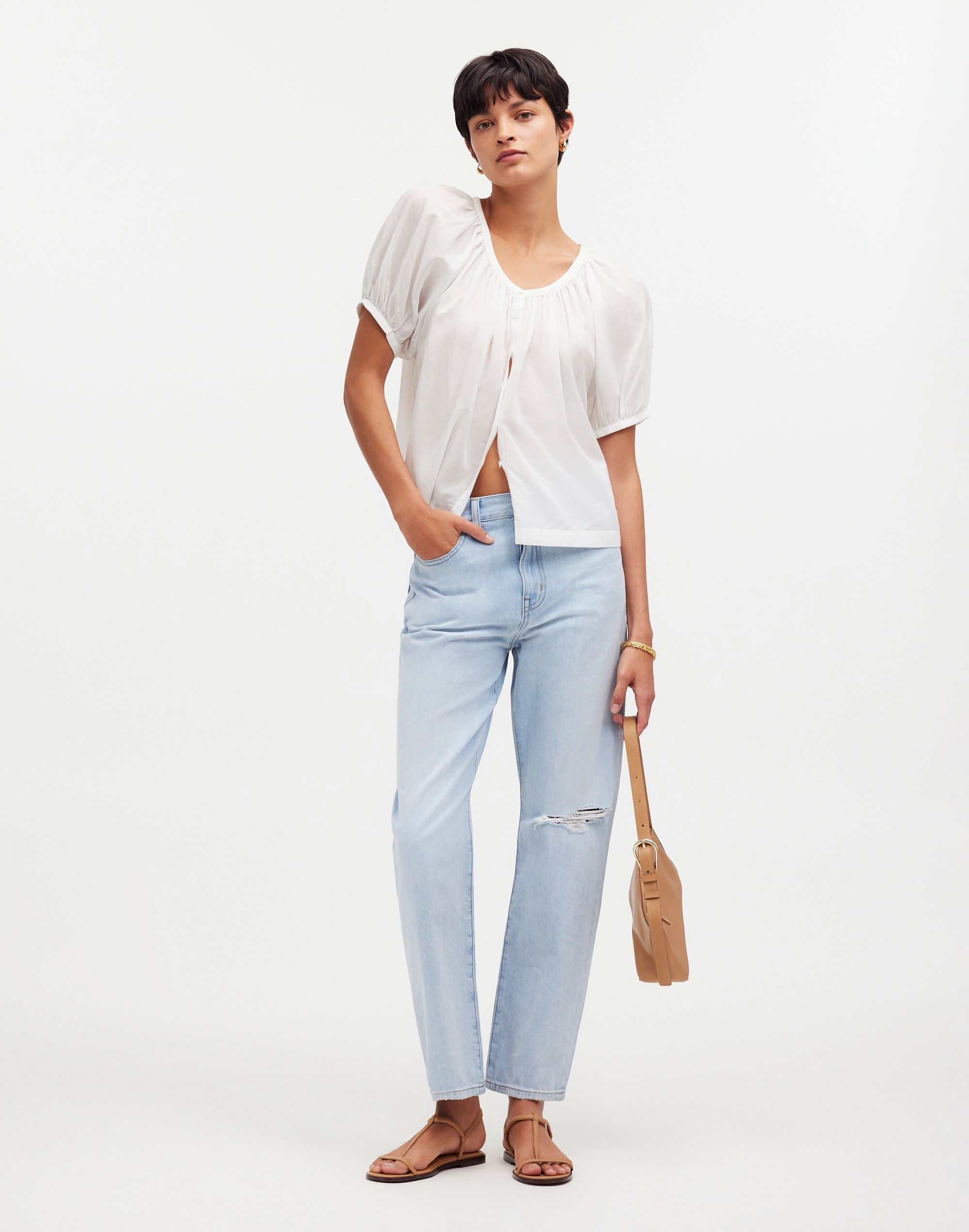 The '90s Straight Crop Jean | Madewell