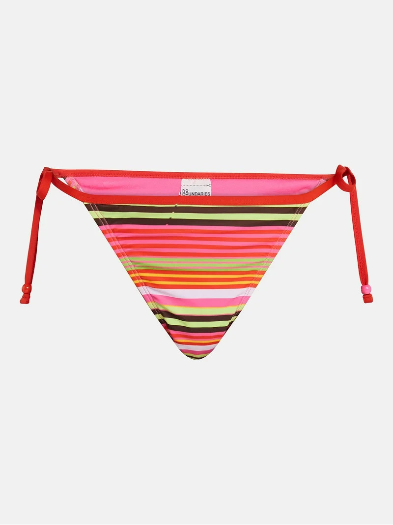 No Boundaries Side Tie Bikini Bottoms, Women’s XXS-XXL | Walmart (US)