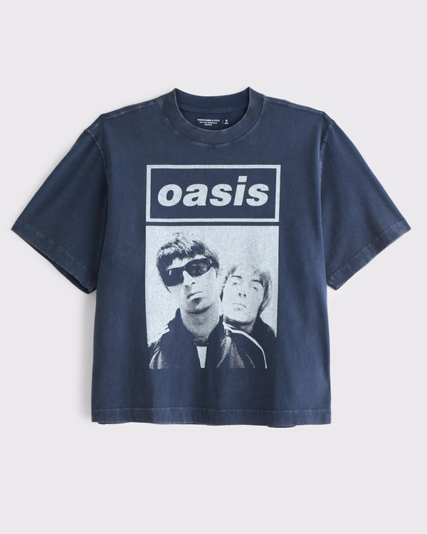 Cropped Oasis Graphic Tee | Abercrombie & Fitch (US)