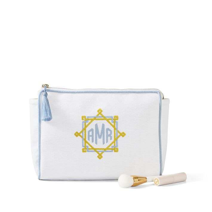 Bespoke Embroidered Cosmetics Pouch | Mark and Graham