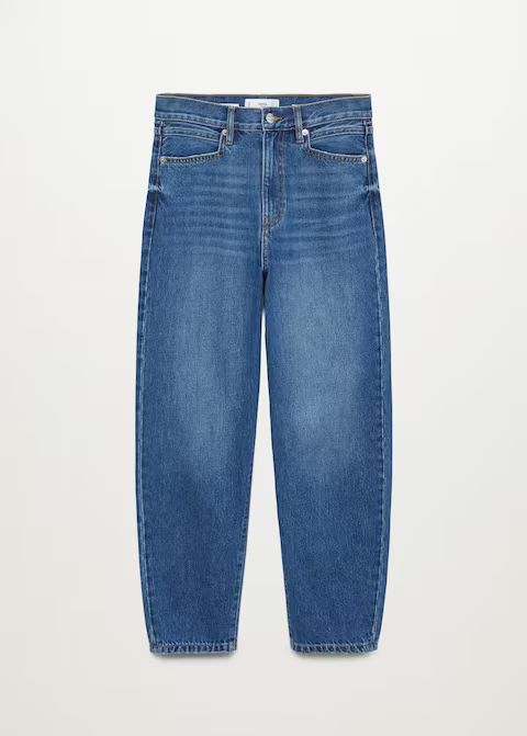 High-waist balloon jeans | MANGO (US)