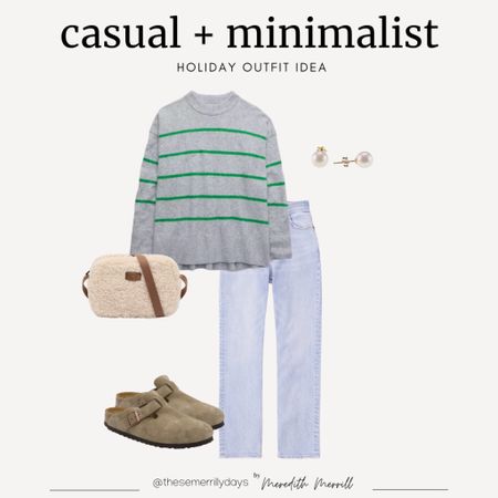 Casual + minimalist outfit  

Green stripped sweater  light Wash jeans  Birkenstock  furry crossbody  everyday outfit  

#LTKU #LTKstyletip #LTKSeasonal