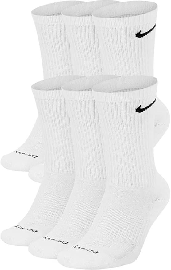 Nike mens Everyday Cushioned Training Crew Socks | Amazon (US)