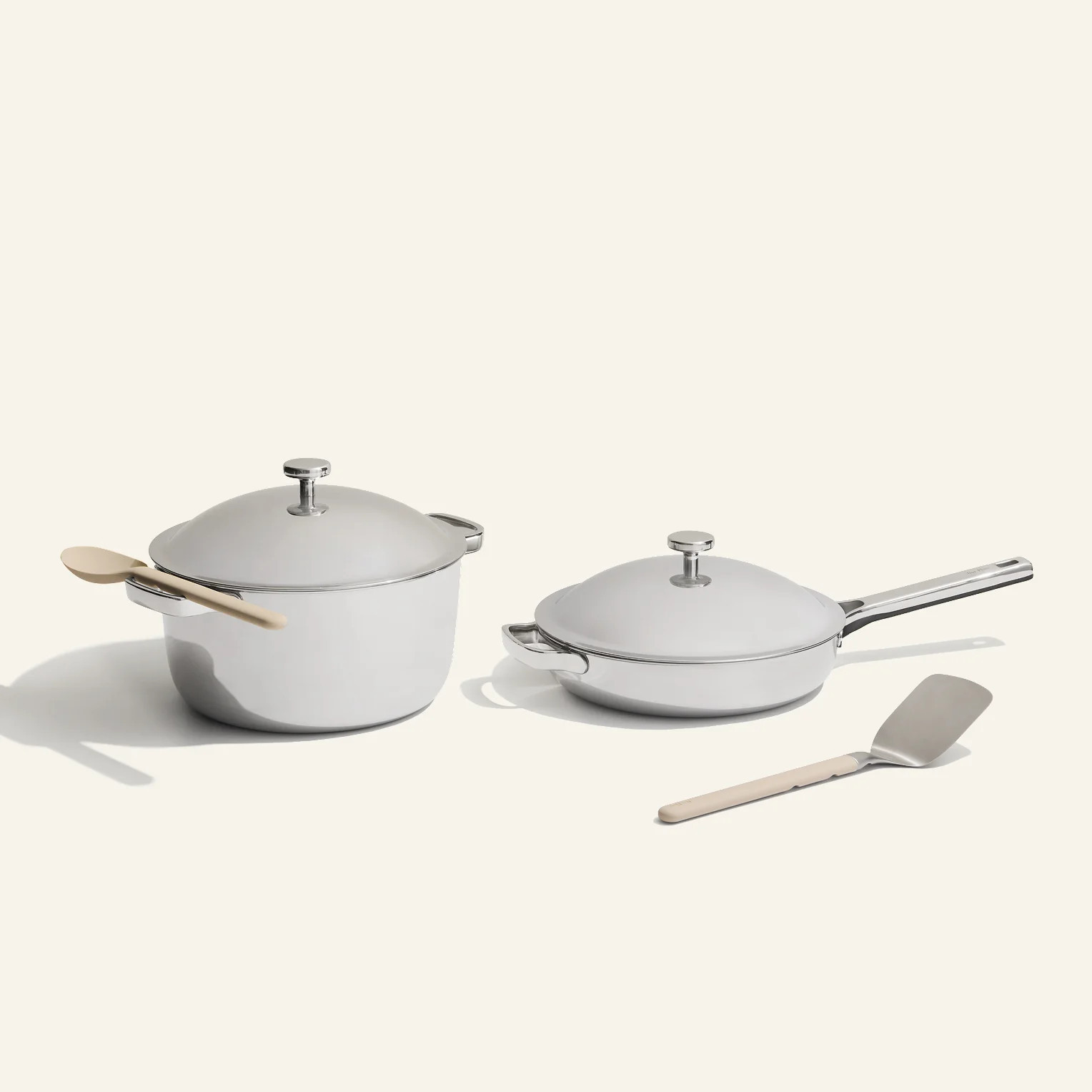 Titanium Pro Cookware Duo - Chrome | Our Place