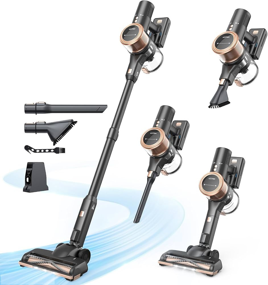 Cordless Vacuum Cleaner, 48kPA/190AW Powerful Suction, Max 60min Runtime, 4000mAh Large Battery, ... | Amazon (US)