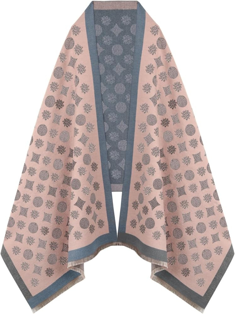 EXTREE Scarfs for Women Pashmina Silky Shawl Wrap for Evening Dressing Blanket Open Front Poncho ... | Amazon (US)