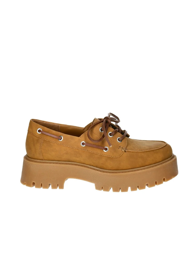 No Boundaries Women's Platform Boat Shoes | Walmart (US)
