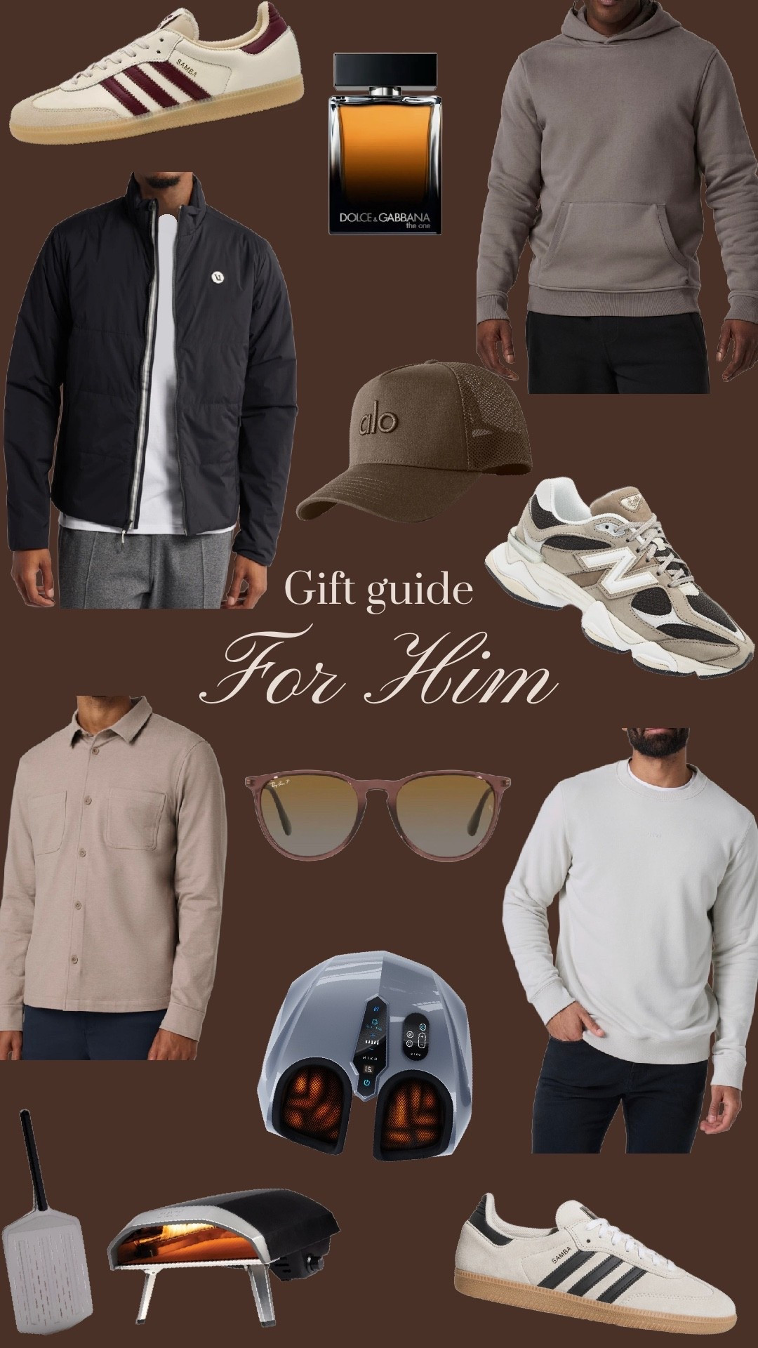 Gift guide for him
Men’s Christmas gift ideas
Most is on sale!



#LTKGiftGuide #LTKCyberWeek #LTKHoliday