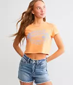 Hooked On Tropics Cropped T-Shirt | Buckle