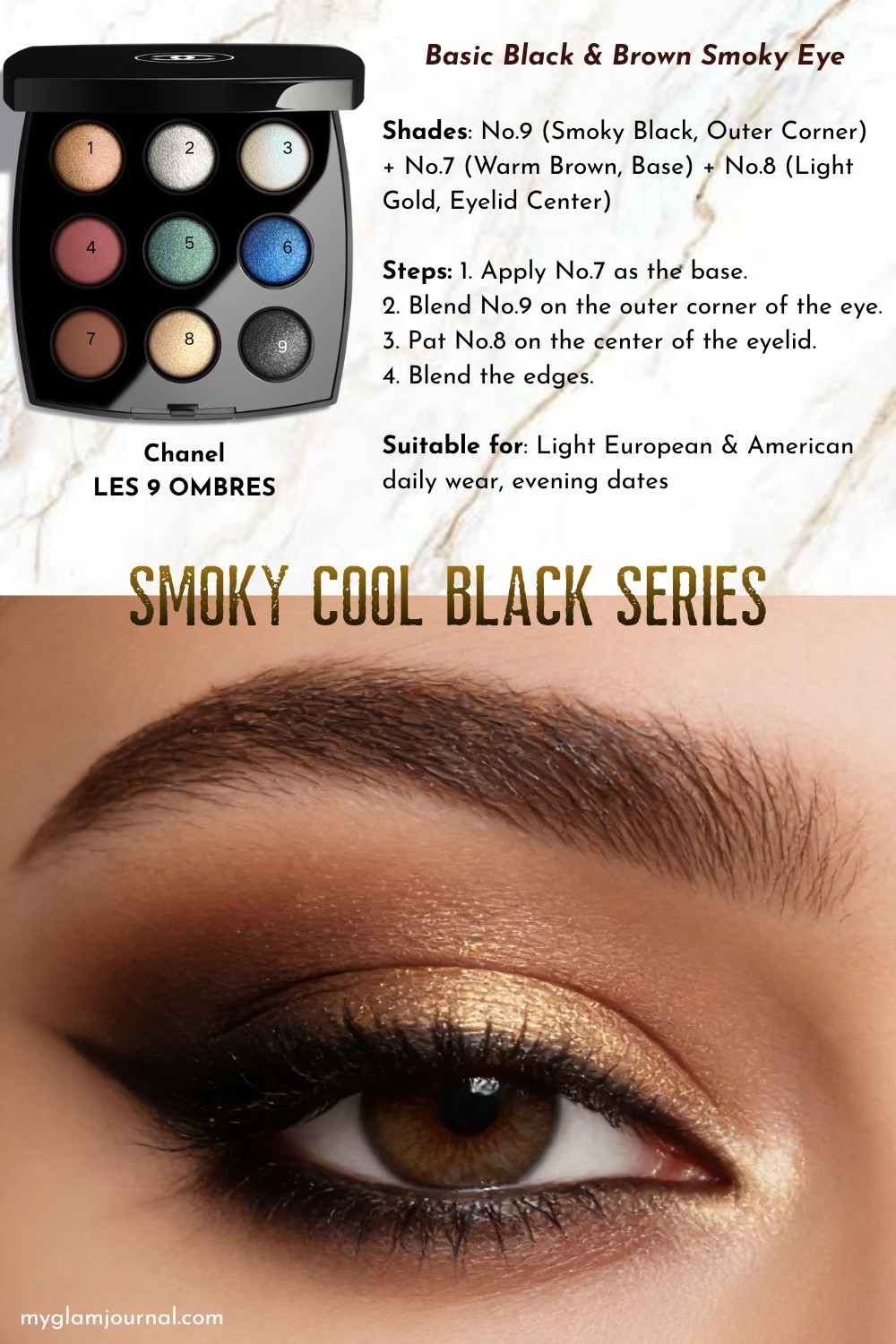 Chanel LES 9 OMBRES Tutorial | Basic Black Brown Smoky Eye Makeup

#LTKBeauty