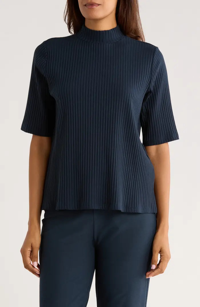 Mock Neck Rib Top | Nordstrom Rack