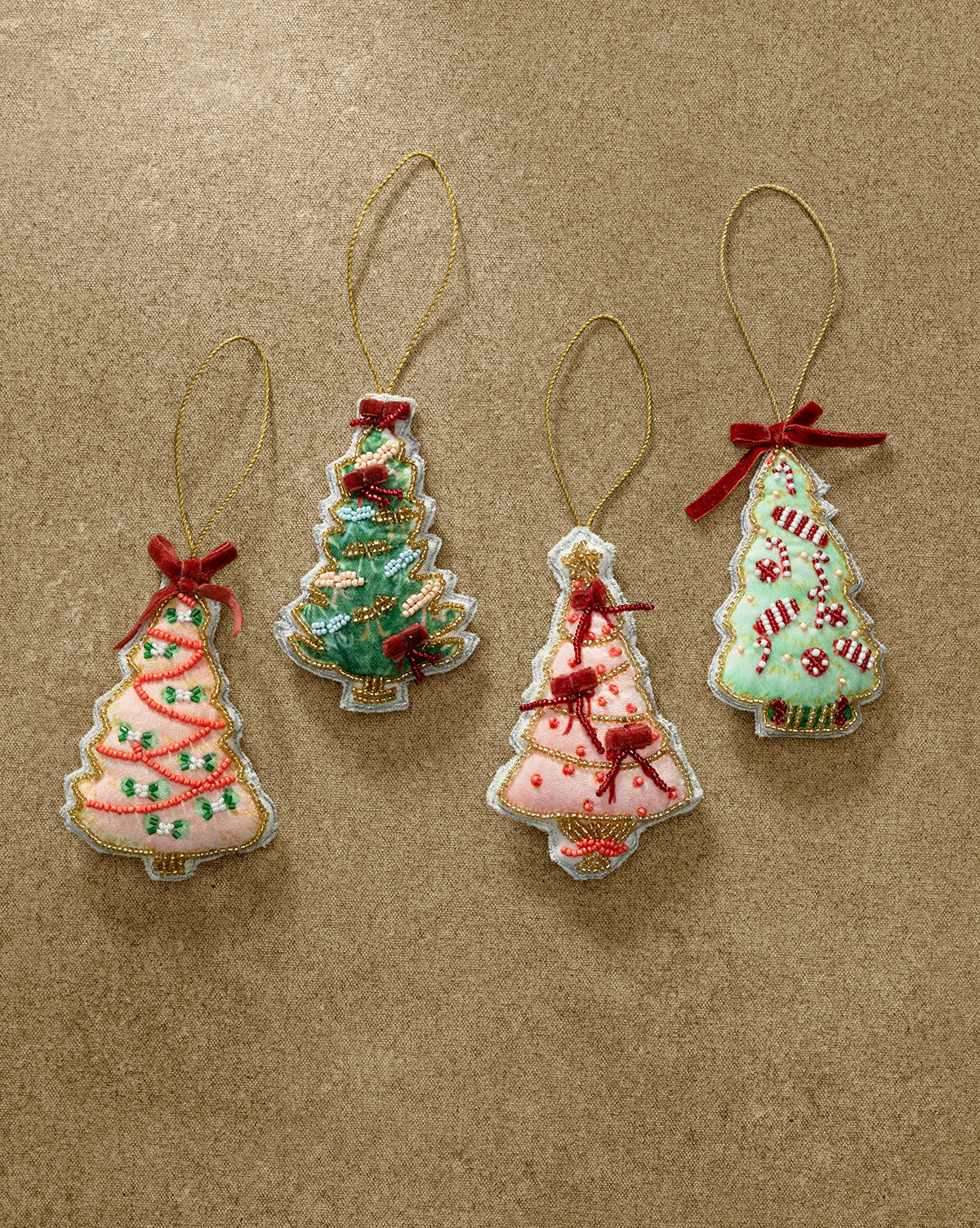 Handmade Beaded Christmas Trees (Set of 4) | McGee & Co. (US)