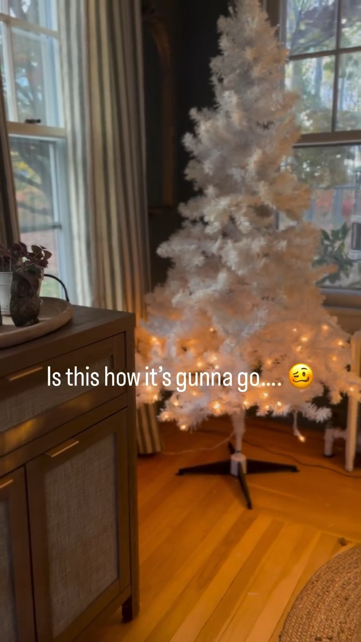 Anyone else with a half lit tree?! 🥴Guess I need a new white tree! Or new lights!
.
.
.
.
.
Christmas tree | white lights | cozy Christmas | merry and bright | colonial revival | cozy home

#LTKHoliday #LTKSeasonal #LTKHome