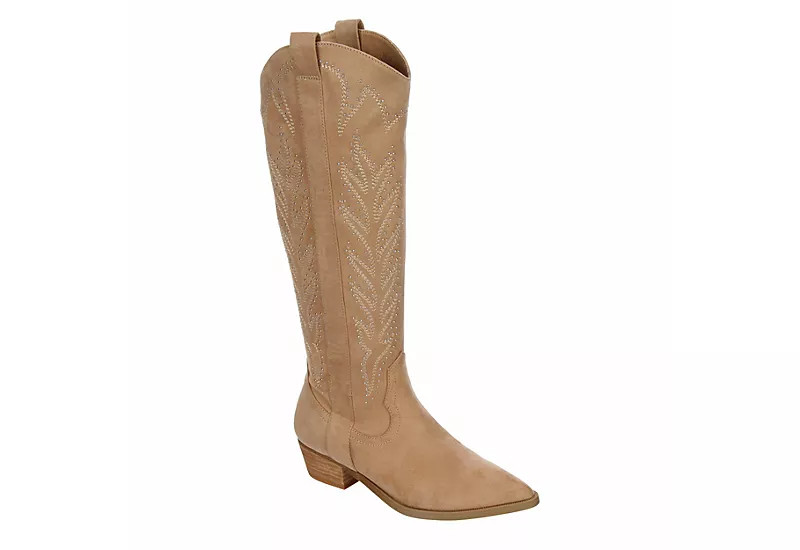 Dv By Dolce Vita Womens Kitschy Western Boot - Beige | Rack Room Shoes