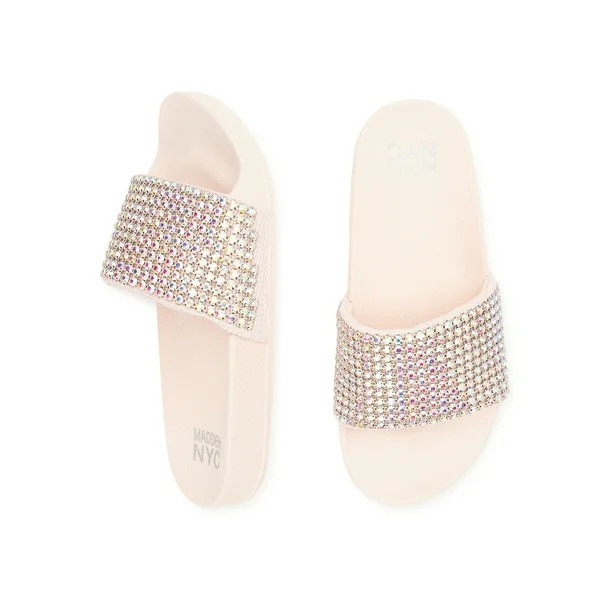 Madden NYC Women's Embellished Slide Sandals - Walmart.com | Walmart (US)