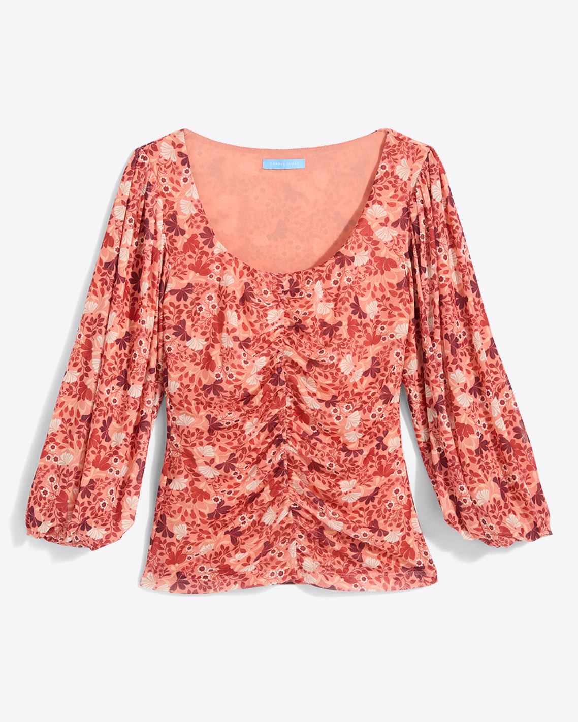 Shelby Scoop Neck Top in Stretch Mesh | Draper James (US)