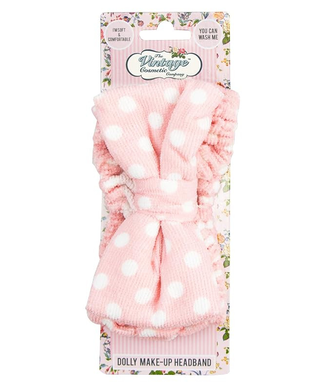The Vintage Cosmetic Company | Dolly Make-Up Headband | For Shower, Facials, Hairdressing, Spa | ... | Amazon (US)