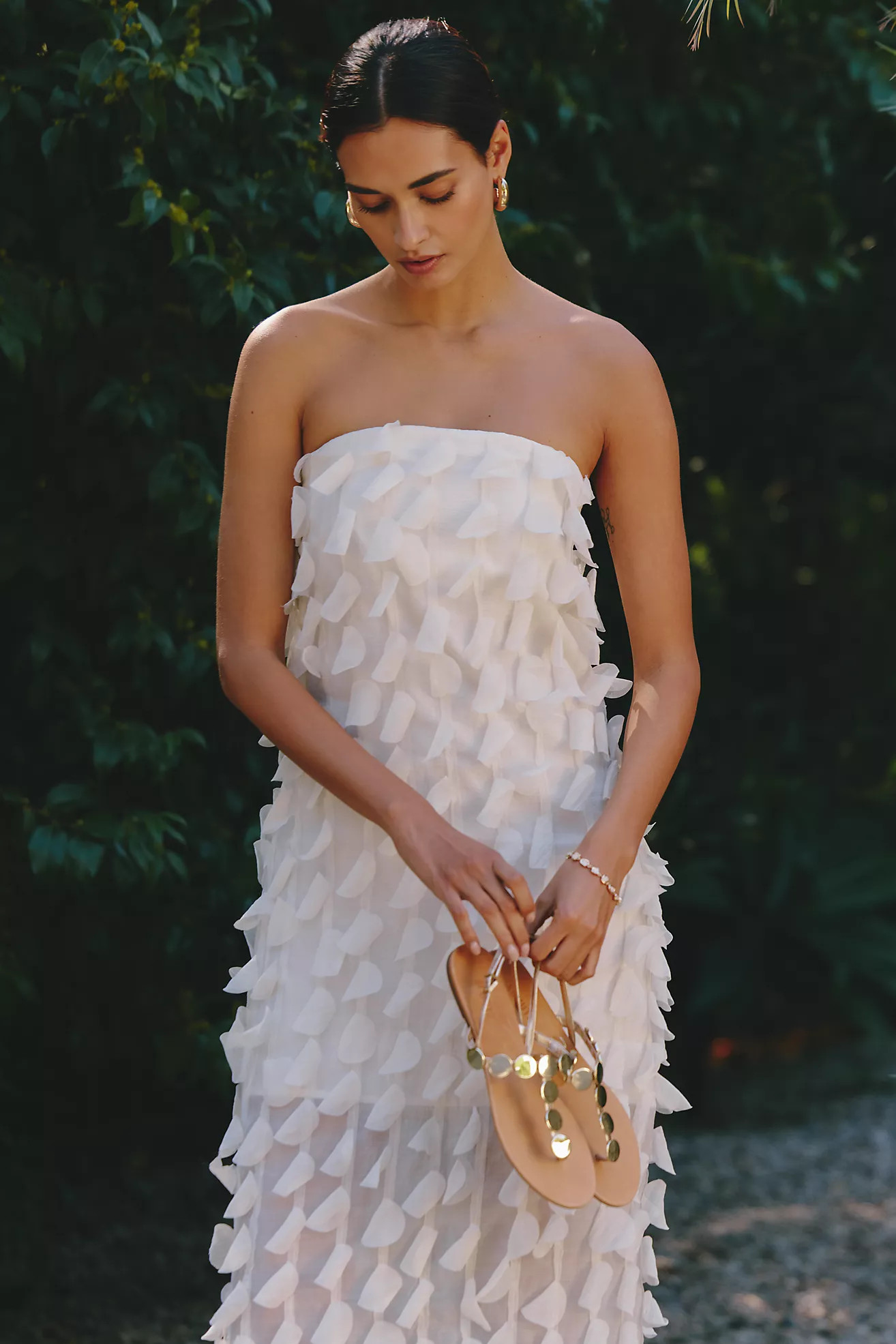 SUBOO Orbit Strapless Organza Maxi Dress | Anthropologie (US)