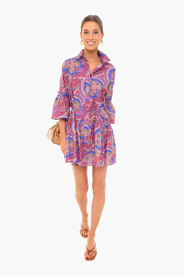 Berry Paisley Zamata Dress | Tuckernuck (US)