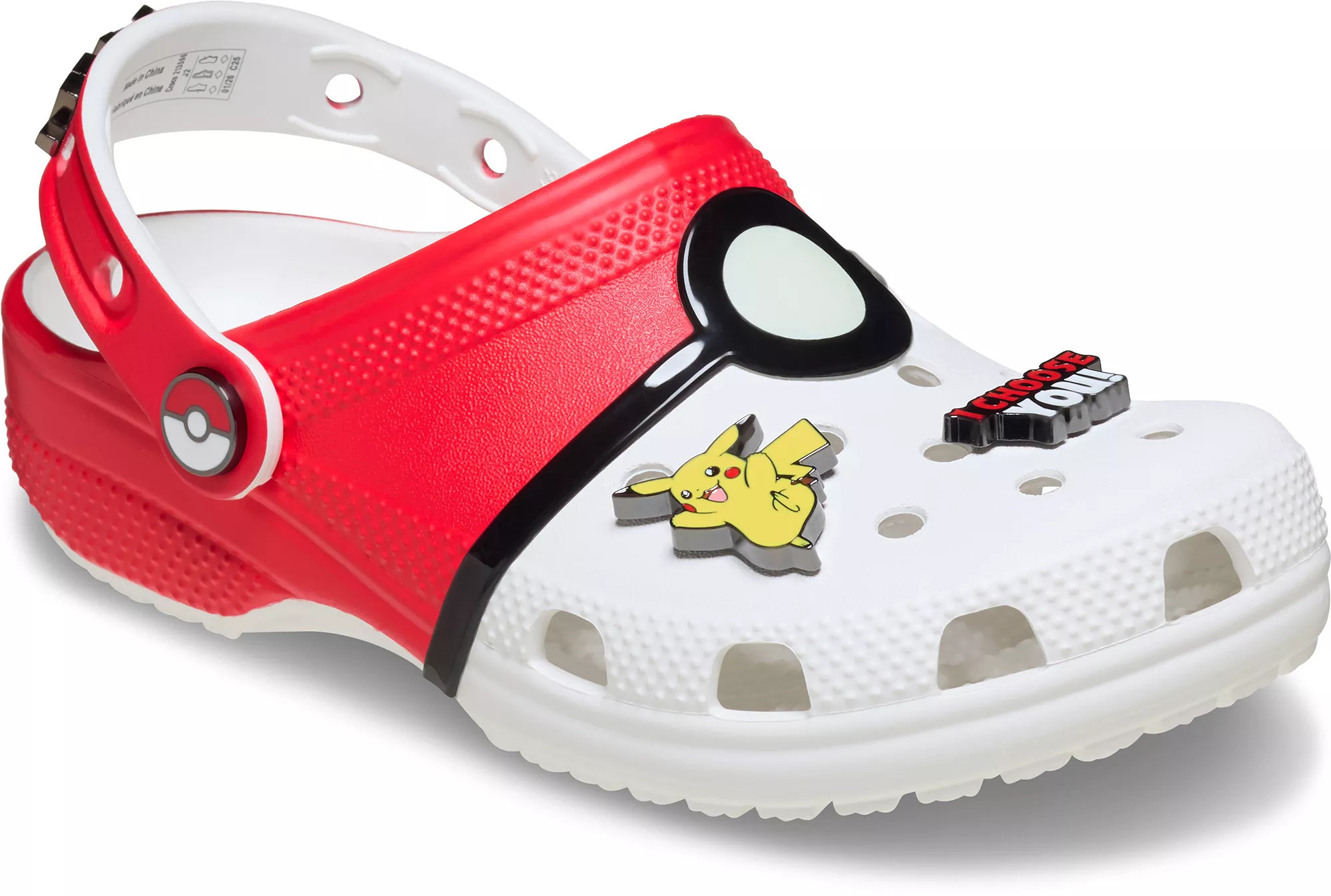 Crocs Kids' Pokemon Pokeball Classic Clogs | DICK'S Sporting Goods