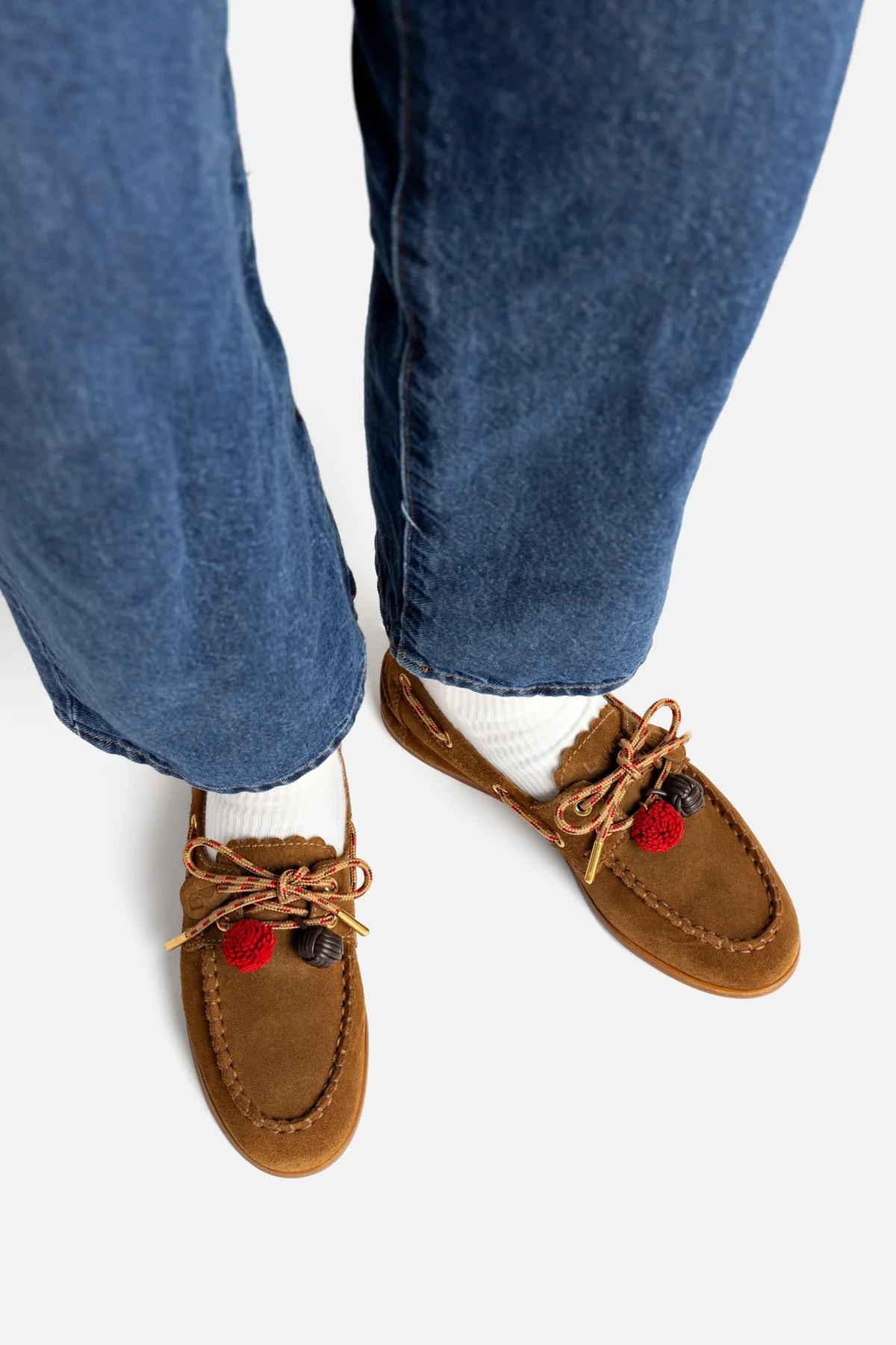 Cyprus Boat Shoe In Russet Suede | Larroude