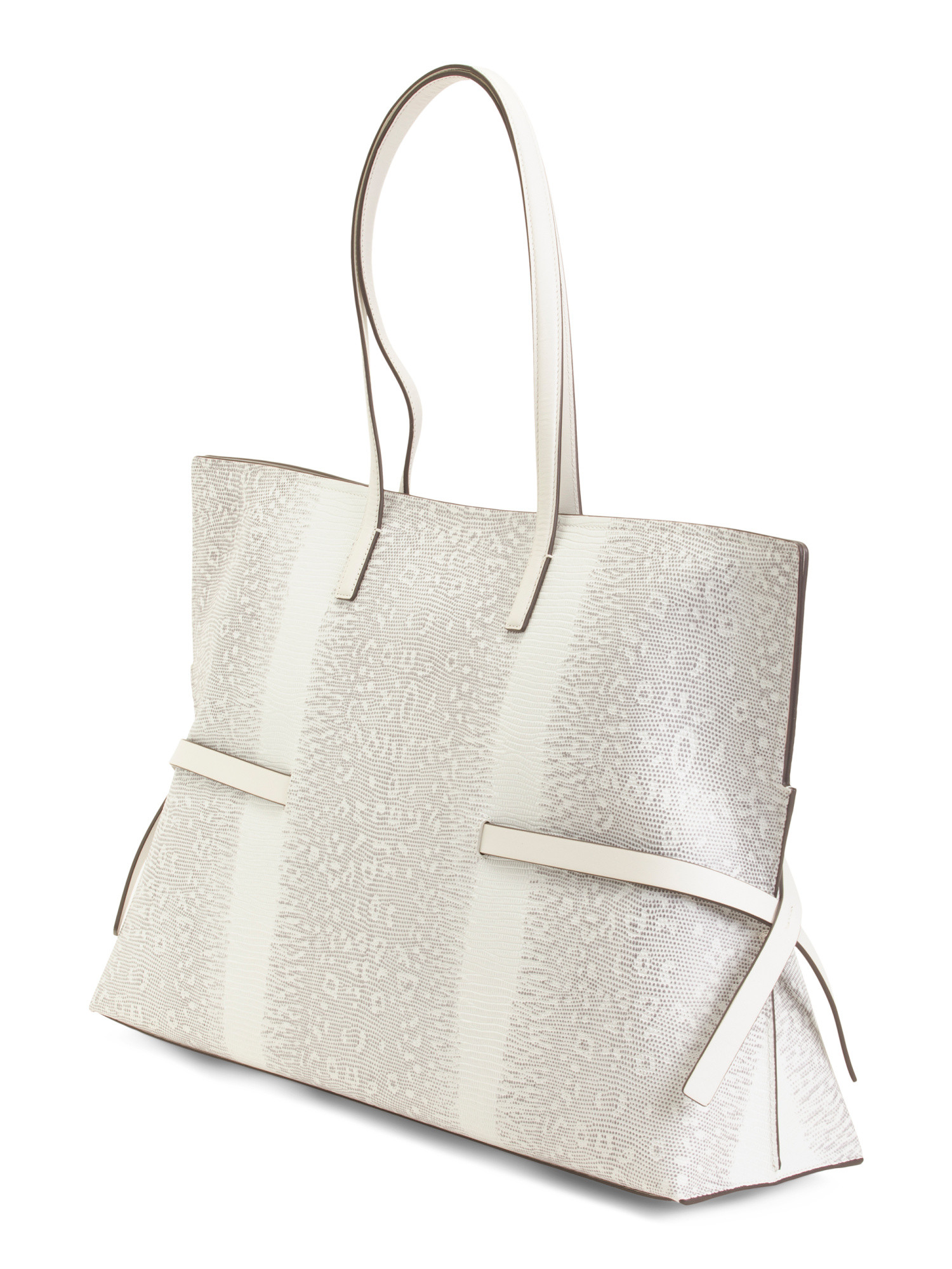 Leather Fleet Street Faux Lizard Large Open Tote | TJ Maxx