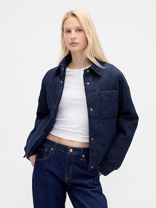 Denim Puffer Jacket | Gap (US)