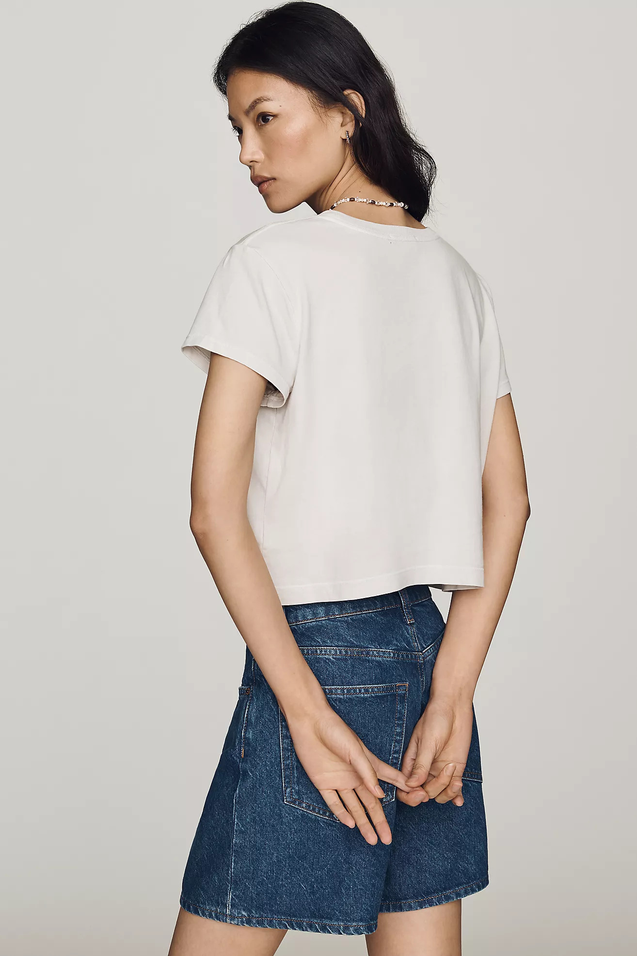 AGOLDE Adine Crop Tee | Anthropologie (US)