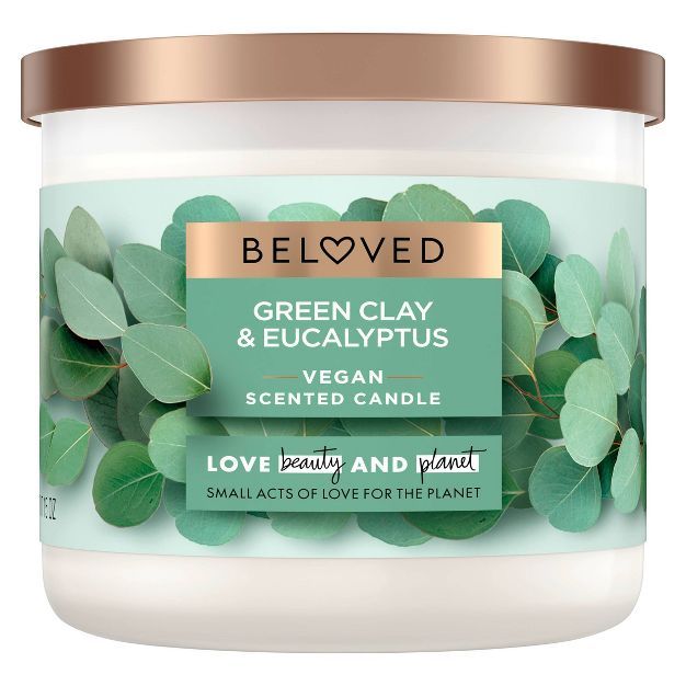 Beloved Green Clay and Eucalyptus Vegan Scented Candle - 15oz | Target