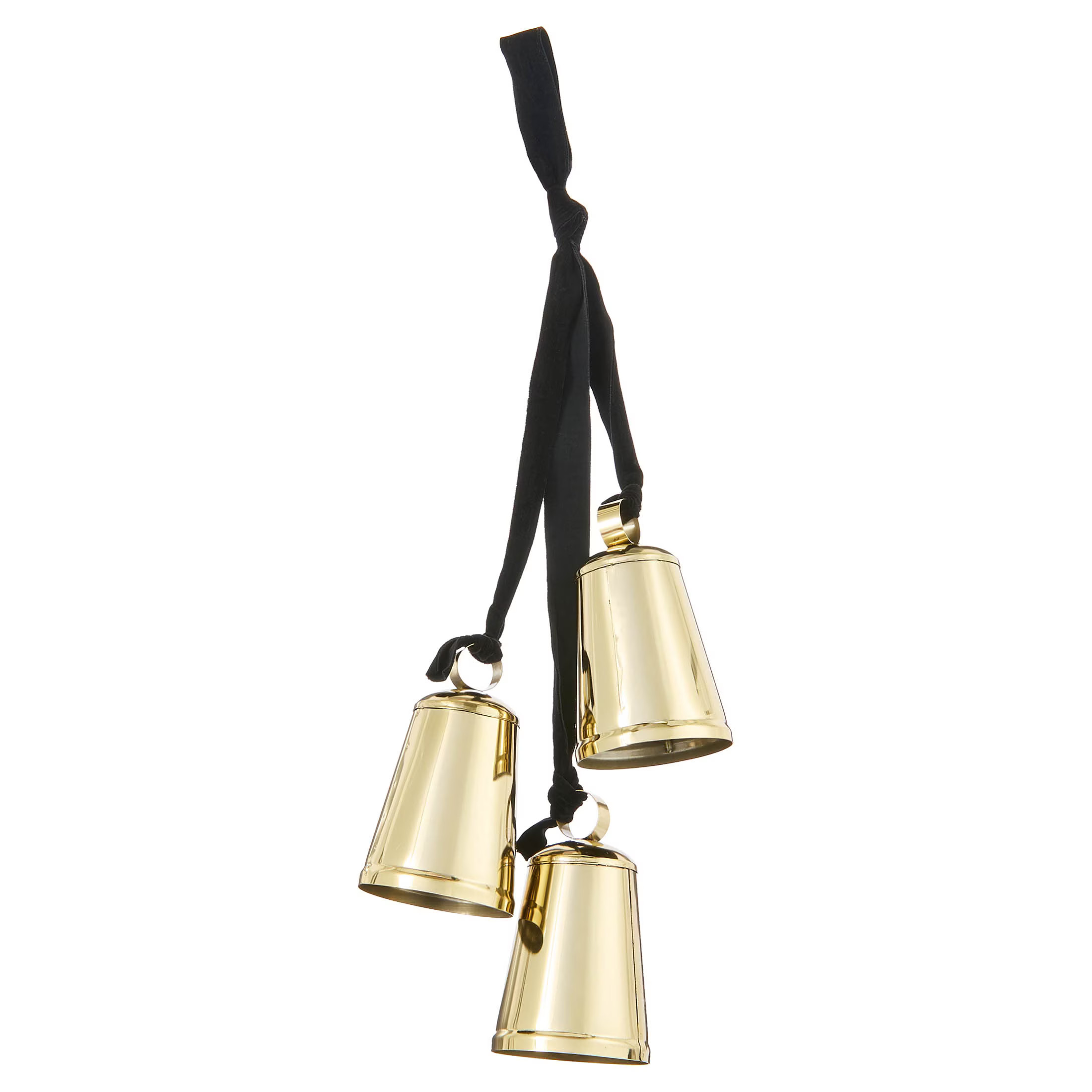 Metal Trio Bells Hanging Christmas Decoration, Gold, 22", by Holiday Time | Walmart (US)
