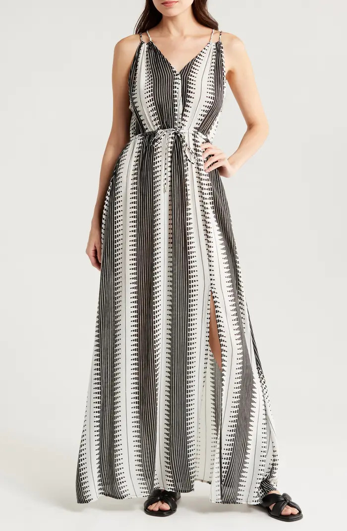 Elan Crinkle Gauze Cover-Up Maxi Dress | Nordstrom | Nordstrom