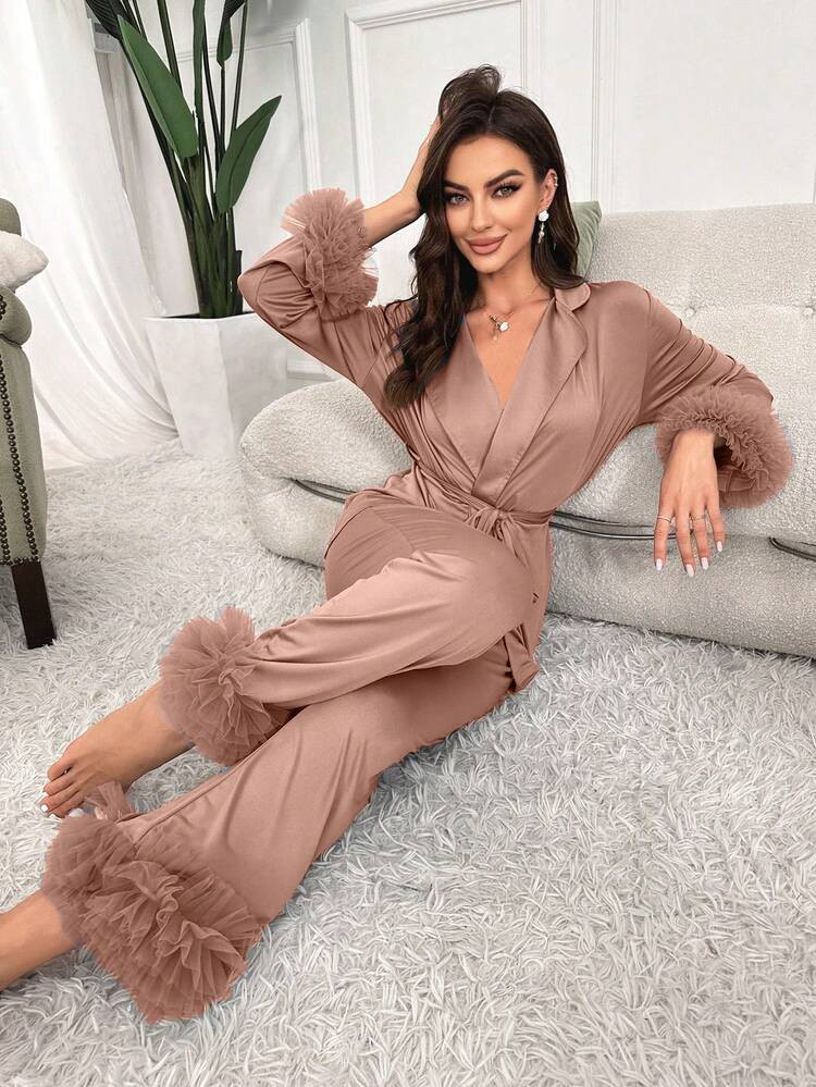 Satin pj | SHEIN