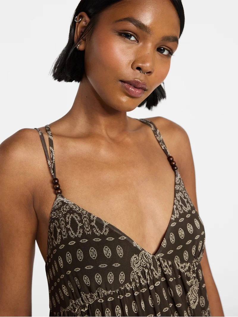No Boundaries Tiered Maxi Dress, Women's XXS-XXL | Walmart (US)