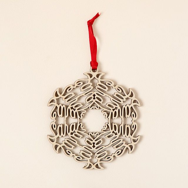 Your Name in a Snowflake Ornament | UncommonGoods