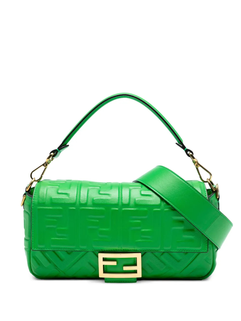 2010-2025 Zucca Embossed Leather Baguette satchel | Farfetch Global