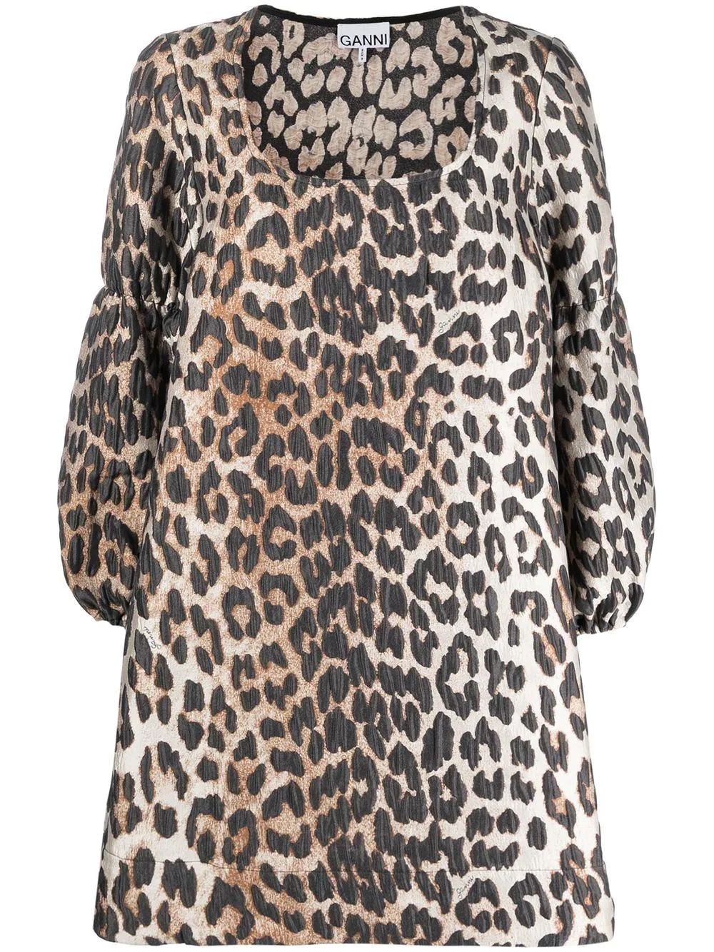 leopard-print minidress | Farfetch Global