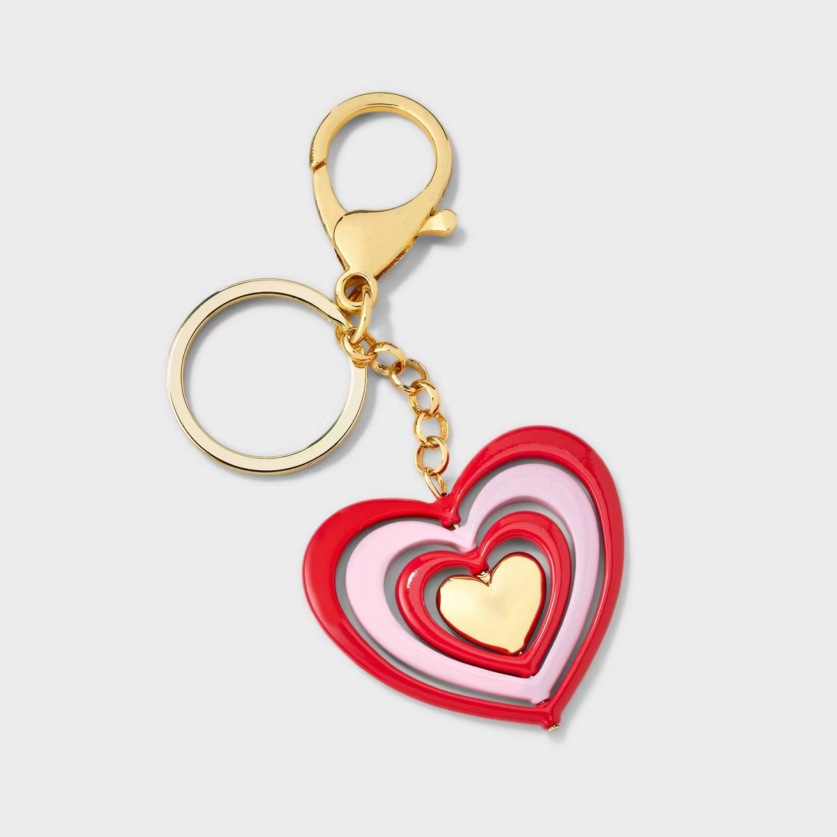 SUGARFIX by BaubleBar Valentine's Day Heart In Hand Keychain - Gold | Target