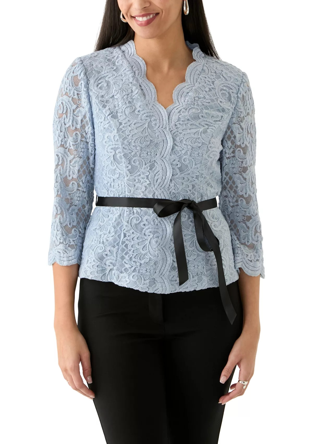 Women's Lace Bow Top | Belk