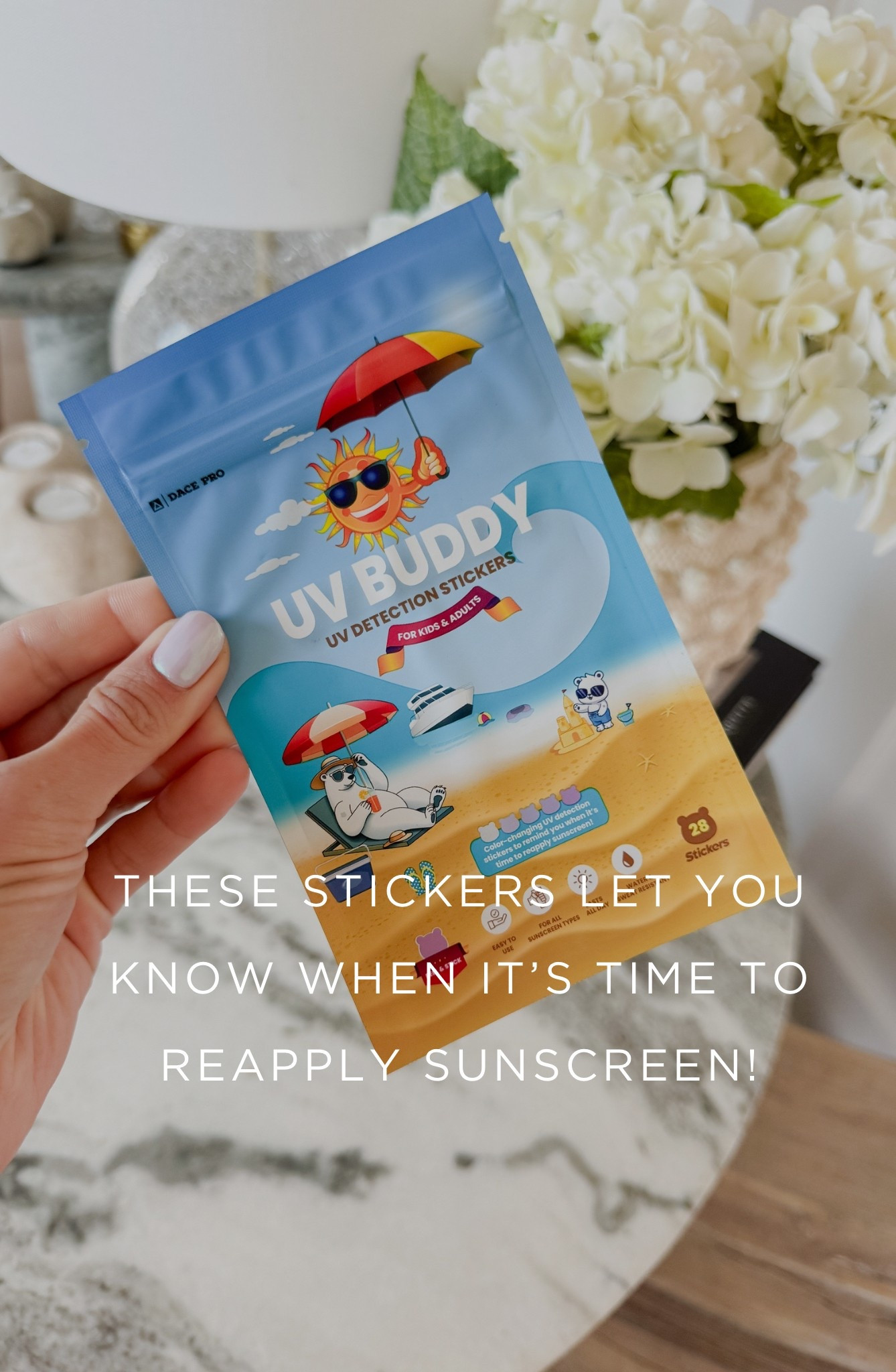 So handy - especially with kiddos! These stickers let you know when it's time to reapply sunscreen!

#LTKKids #LTKTravel #LTKSummerEdit