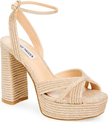 Steve Madden Laurel Platform Sandal in Silver at Nordstrom, Size 7 | Nordstrom