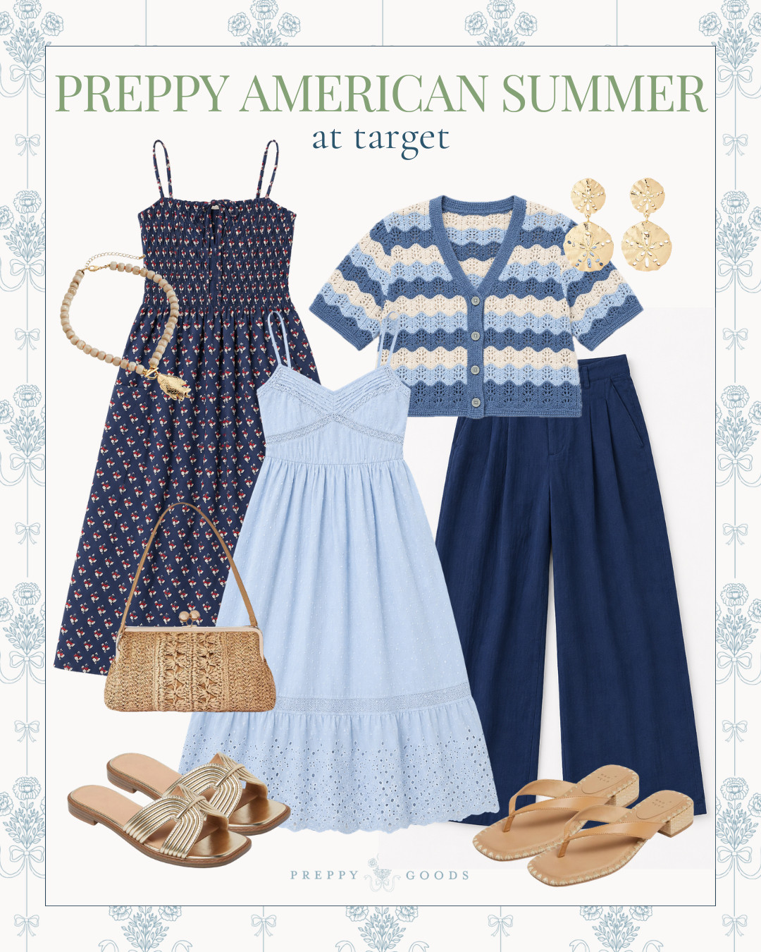 Target is absolutely nailing the preppy American summer look right now!💙 

 #LTKgrwm #LTKootd #LTKSeasonal