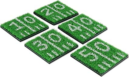 True Zoo Home Turf Coasters, Astro Turf Grass Coasters, Beer Coasters, Velvet Backing, Green, Set... | Amazon (US)