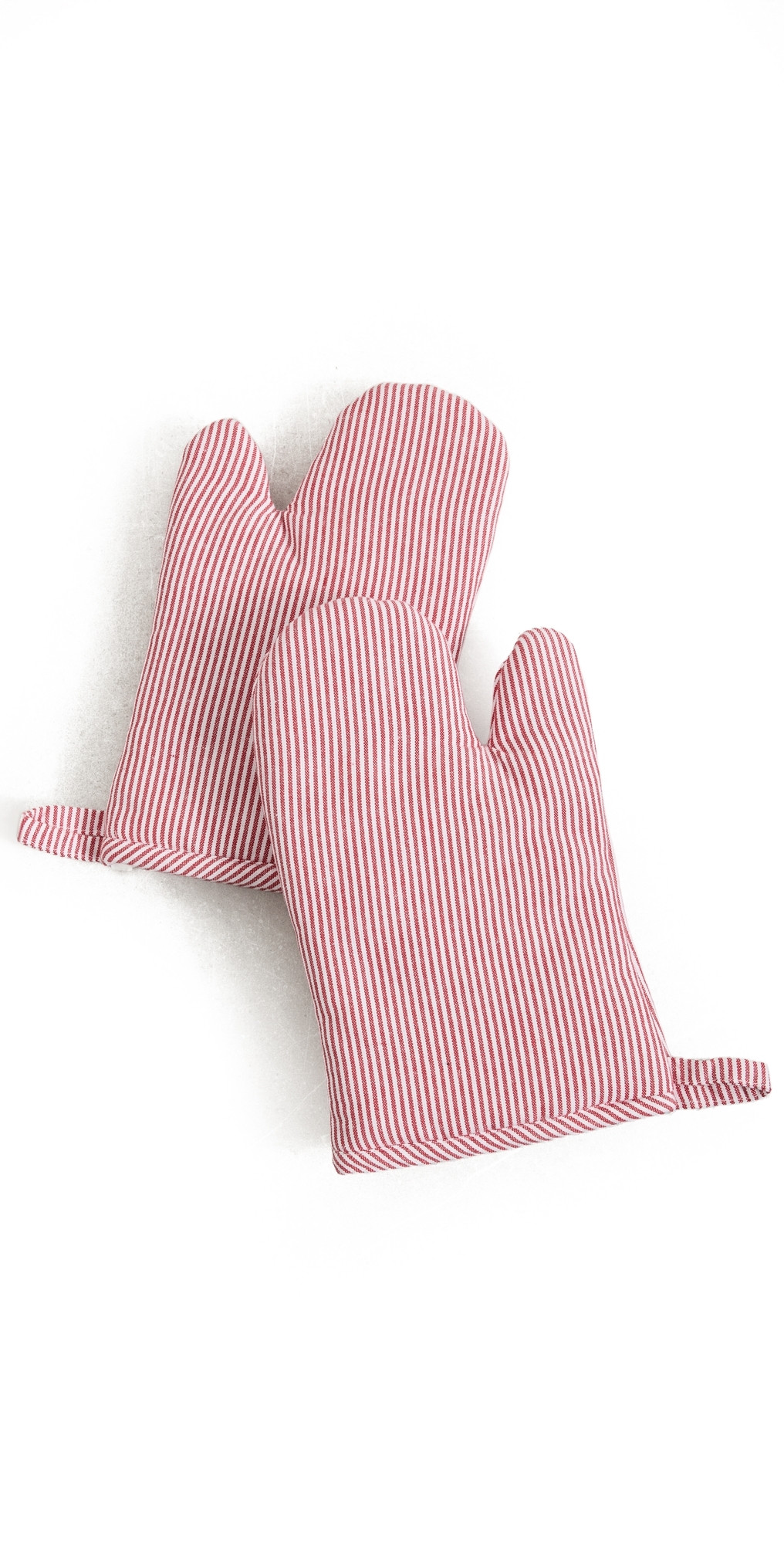Weezie Oven Mitts Pair Red Stripe One Size | Shopbop