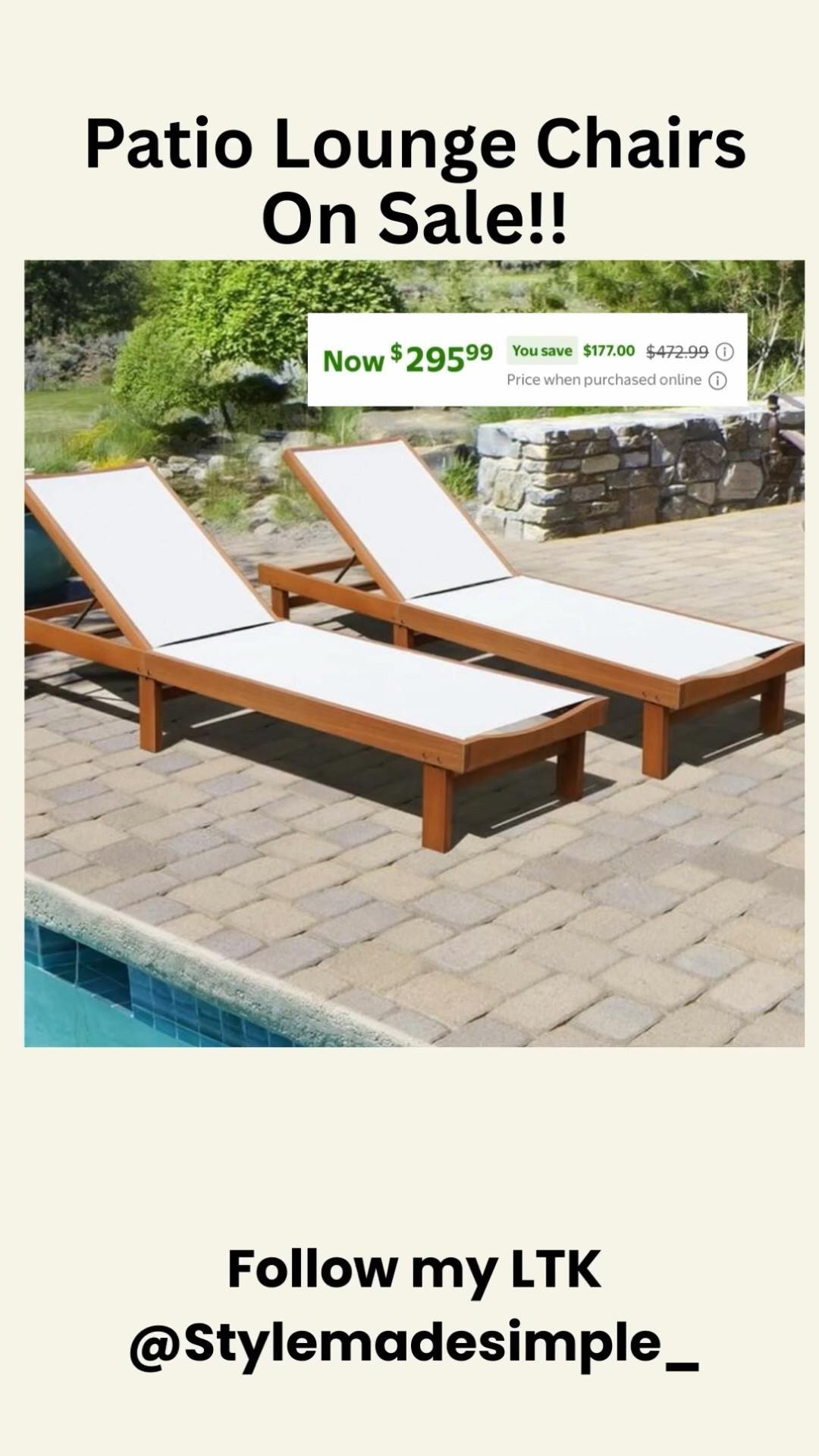 Poolside loungers, pool lounge chairs, outdoor loungers, chaise lounge chairs, patio loungers, pool deck furniture, reclining loungers, sun loungers, outdoor relaxation, backyard pool furniture, resort-style loungers, luxury poolside seating, weather-resistant loungers, wicker lounge chairs, adjustable chaise lounges, tanning chairs, outdoor sunbathing furniture, patio furniture, poolside comfort

#LTKSaleAlert #LTKSwim #LTKmomlife